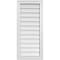 Ekena Millwork Vertical Surface Mount PVC Gable Vnt: Non-Functional, w/2"W x 1-1/2"H, Brickmould Frame, 16"W x 36"H GVPVE16X3602SN - alternate 1